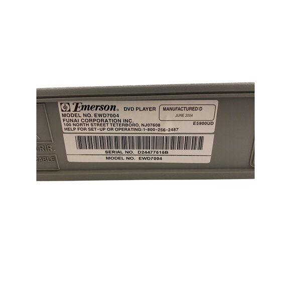 NOS Emerson DVD CD Player EWD7004 - Picture 6 of 9